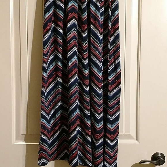Joe B chevron print long skirt - Picture 2 of 3